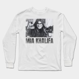 Mia Gone Wild simple urban black n white Long Sleeve T-Shirt